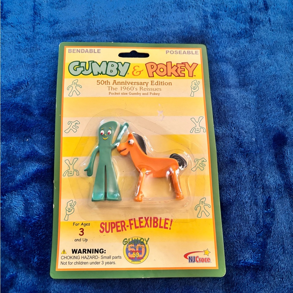 Gumby & Pokey 50th Anniversary Bendable Toy Set